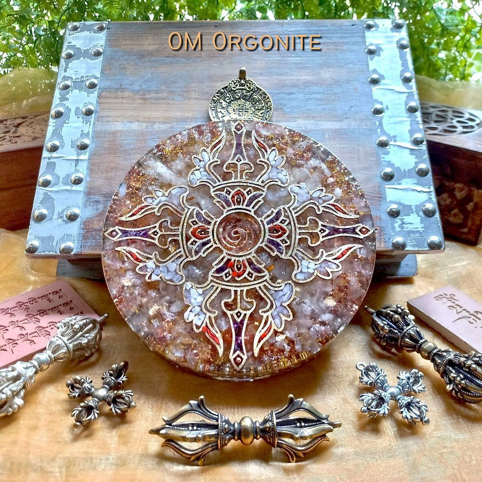 Thumbnail: 6-inch Tibetan Orgonite Plate