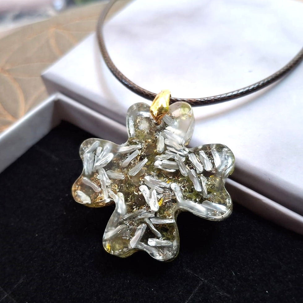 Thumbnail: Ankh and Wings Orgonite Necklace