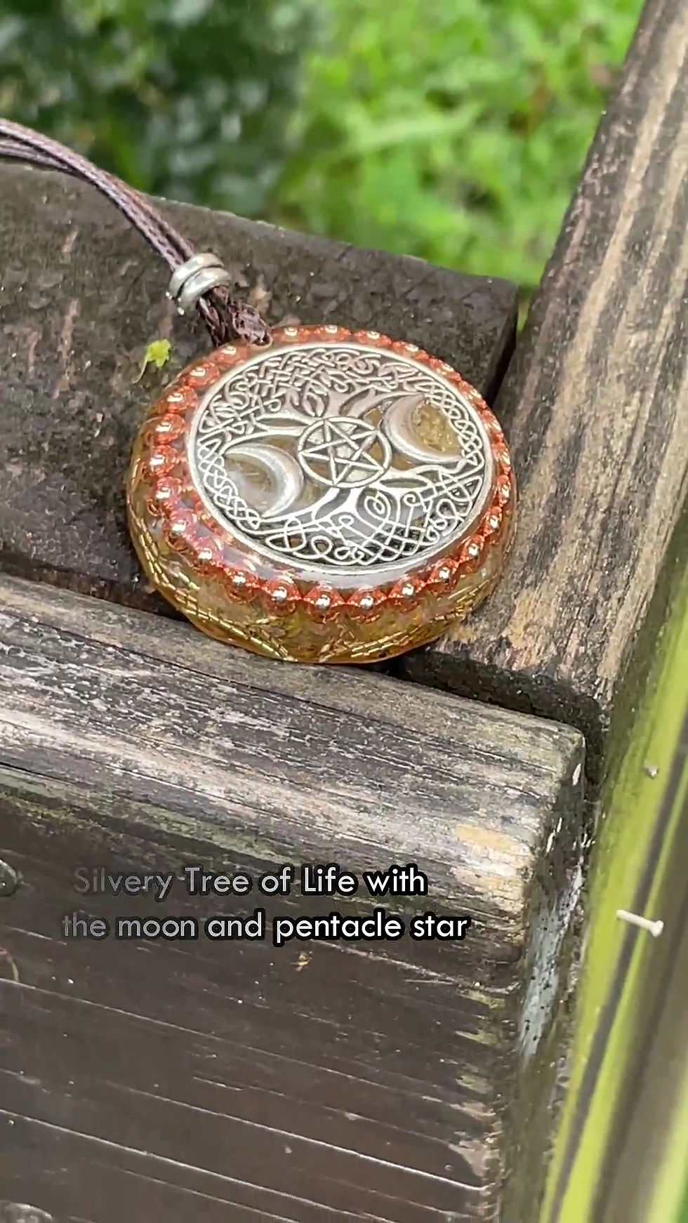 Thumbnail: Tree of Life Copper Round Pendant