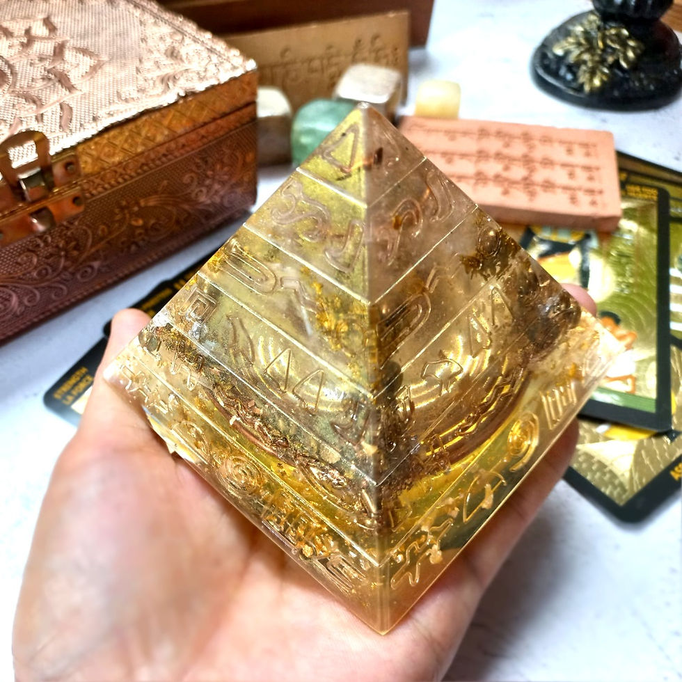 Thumbnail: Egyptian Symbols Orgone Pyramid
