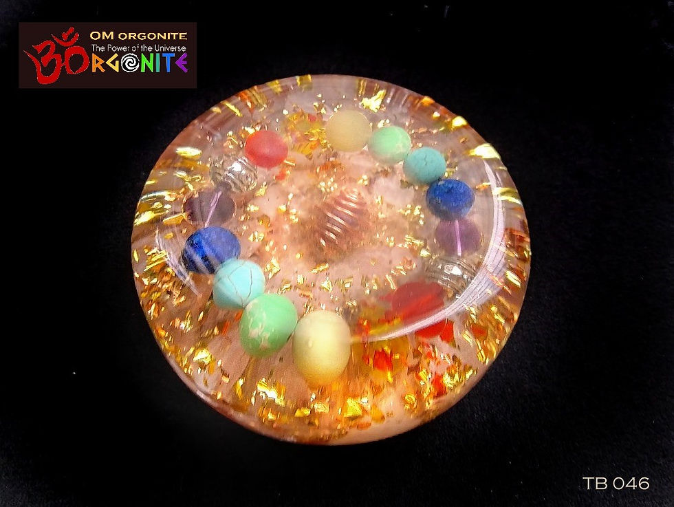 7 Chakras Orgonite Tower Buster / Praying / Meditating