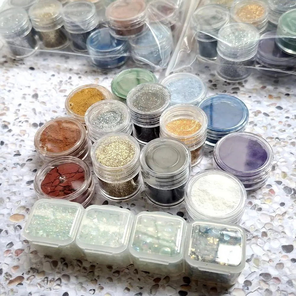 Thumbnail: Shungite and Iron Oxide Powder Set