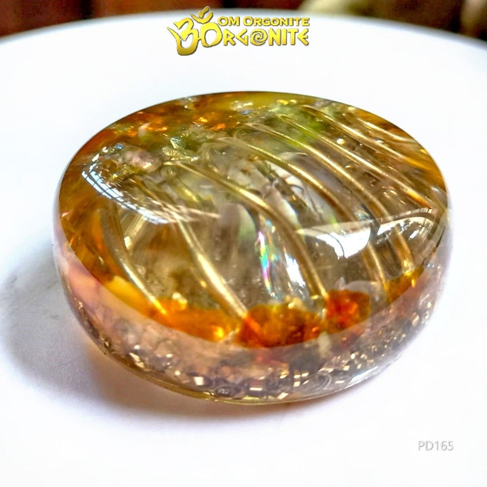 Azeztulite with Brass Orgone Pocket Harmonizer