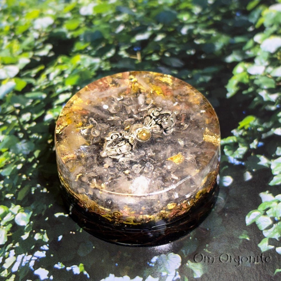Thumbnail: Orgone Energy Puck with Scalar Vortex 12-Point Star Toroidal Coil Vortex