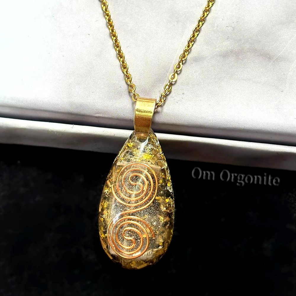 Spiral Orgonite Pendant