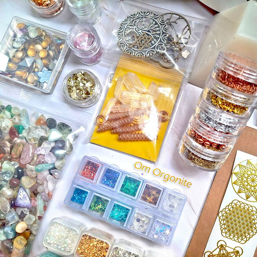 Thumbnail: DIY Orgonite Kit with Pyramid Mold and Colorful Elements