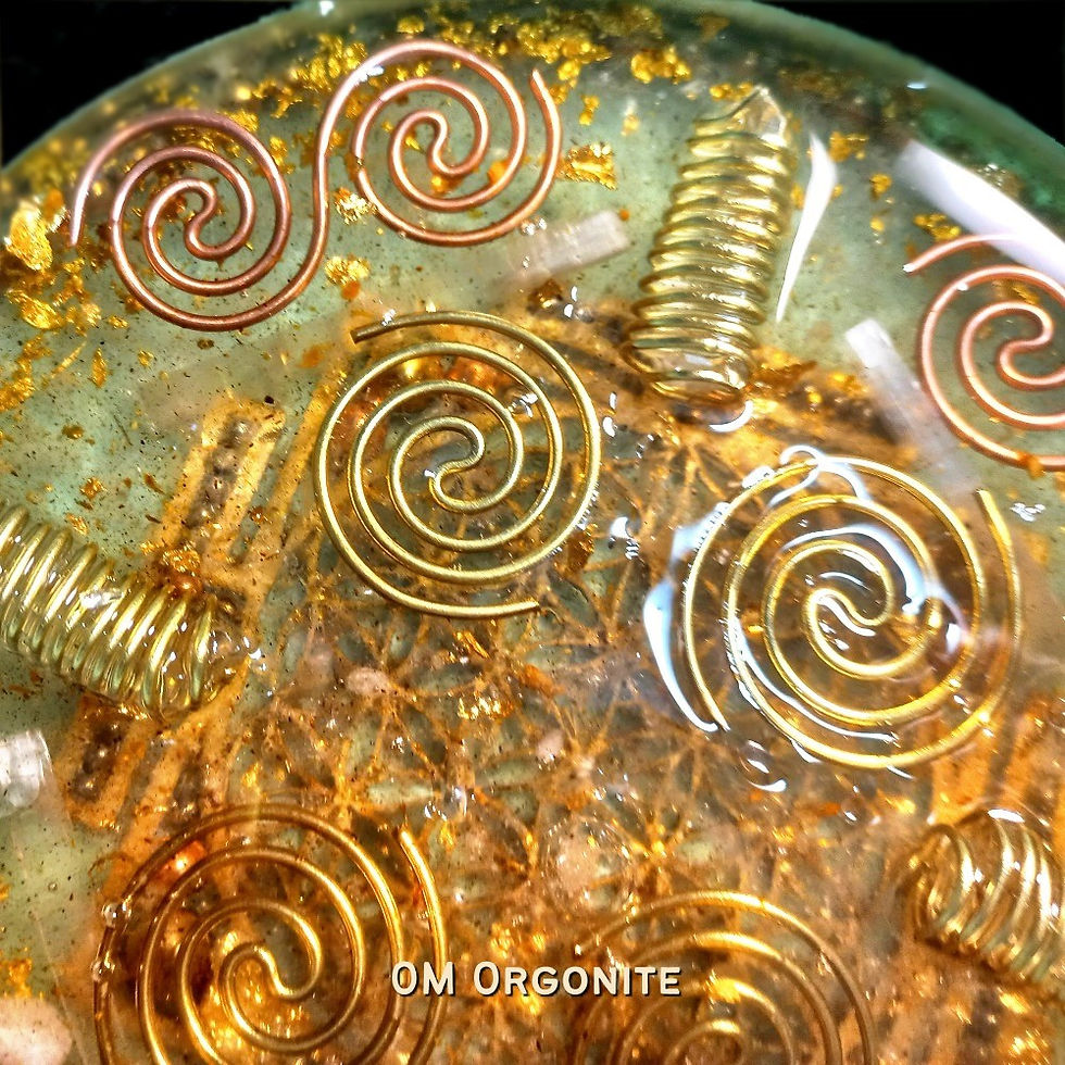Thumbnail: 6-inch Flower of Life Orgonite Plate