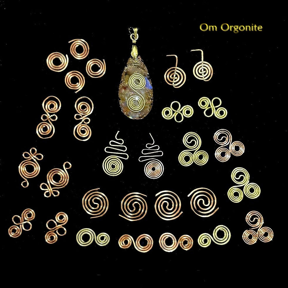 Thumbnail: Set of 28 pieces Copper Spirals (Small)