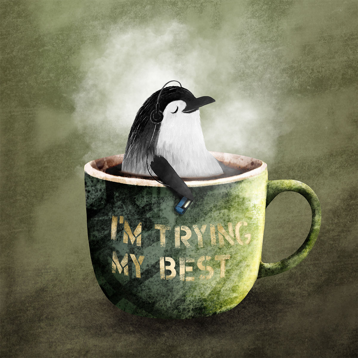 Trying my best - Grønn