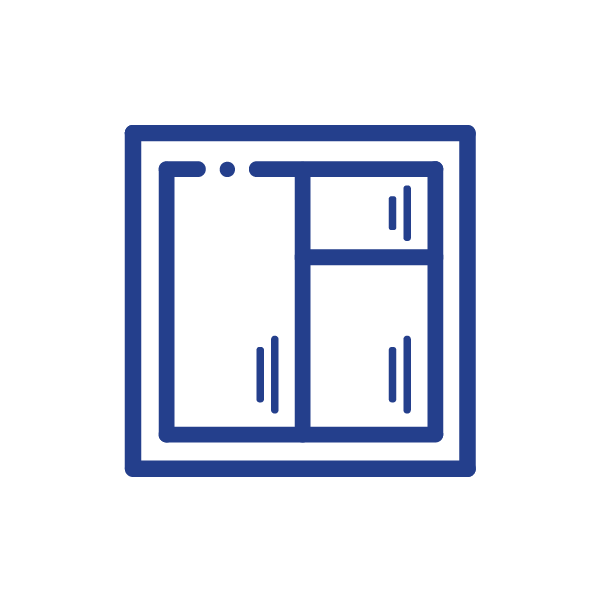 Icon representing new glass installations
