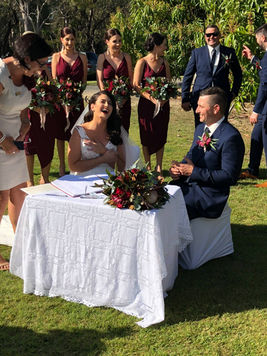 Elly the Celly wedding ceremony