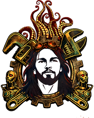Logo com rosto metalizado relevo.png