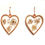 Thumbnail: Heart Shape Queen Anne’s Lace Earring
