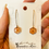 Thumbnail: Tiny Forget Me Not Hexagon Earrings