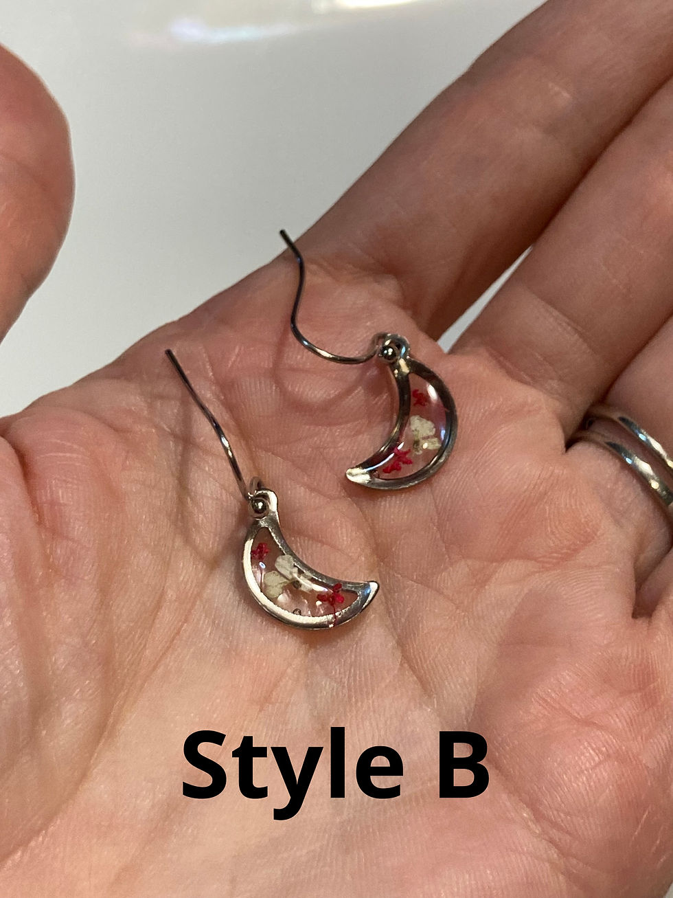 Thumbnail: Tiny Moon Shape Earrings