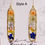 Thumbnail: Spring Mix Long Irregular Rectangle Earrings