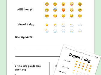 Dagen i dag Rapport Arbeidsark