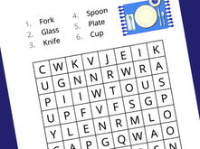 Setting the table - Wordsearch