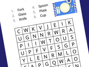 Setting the table - Wordsearch