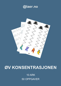Øv konsentrasjonen - Følg linjene