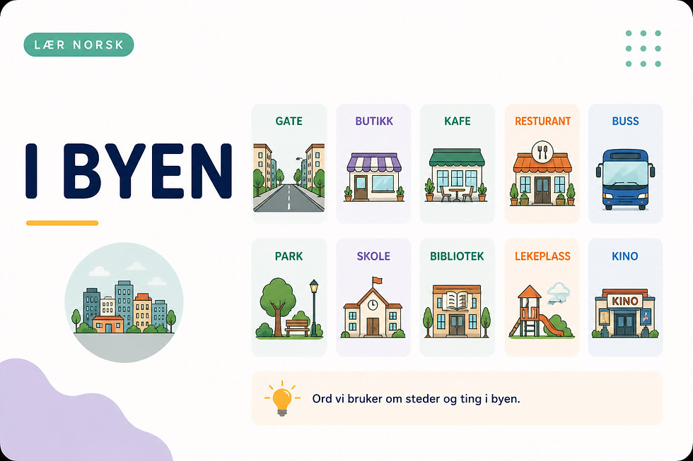 I byen