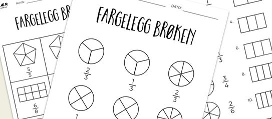 Fargelegg brøken