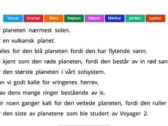 Sett inn riktig planet