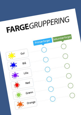 Primærfarger eller sekundærfarger?