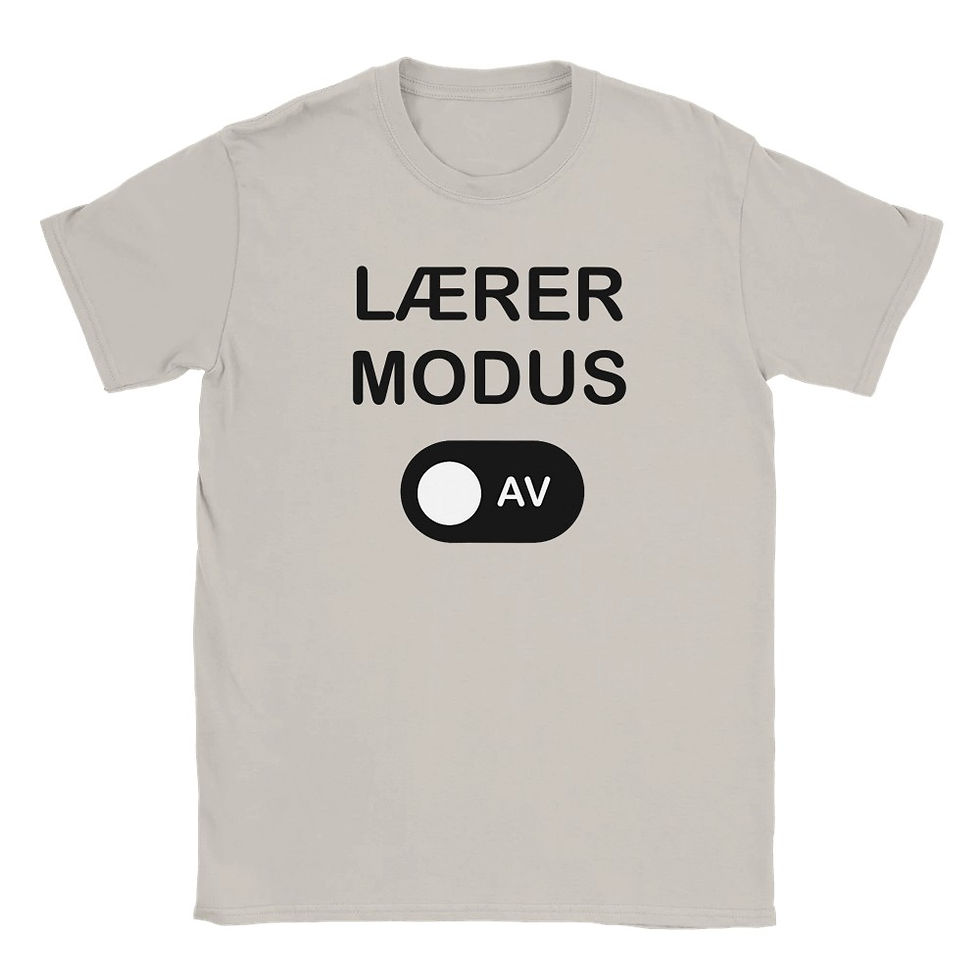 Miniatyrbilde: Lærermodus: AV 😅 Unisex T-Skjorte