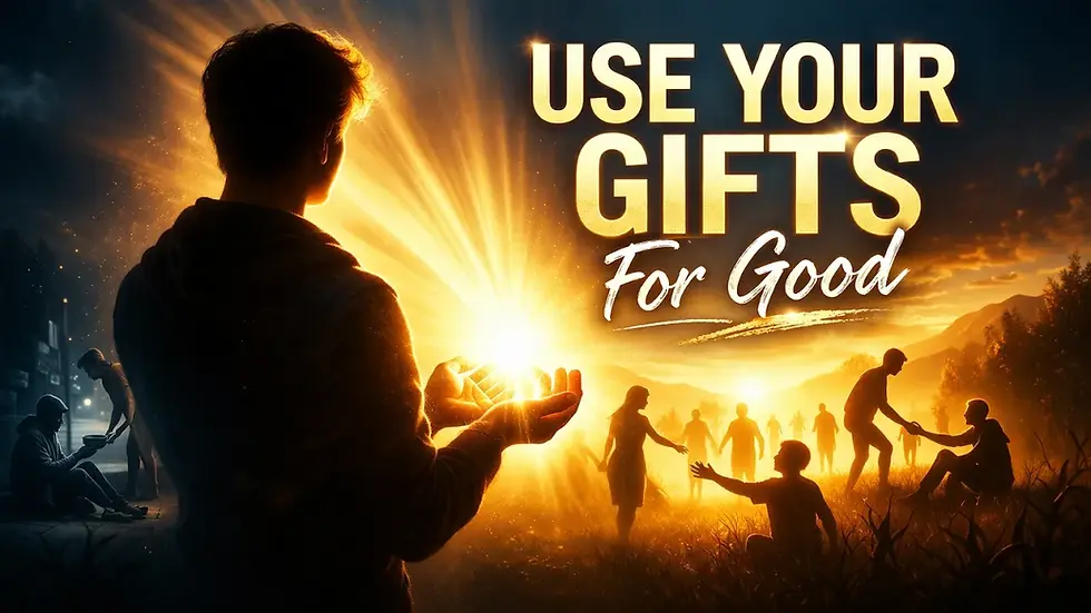 "Use Your Gifts For Good"- New from Drew!