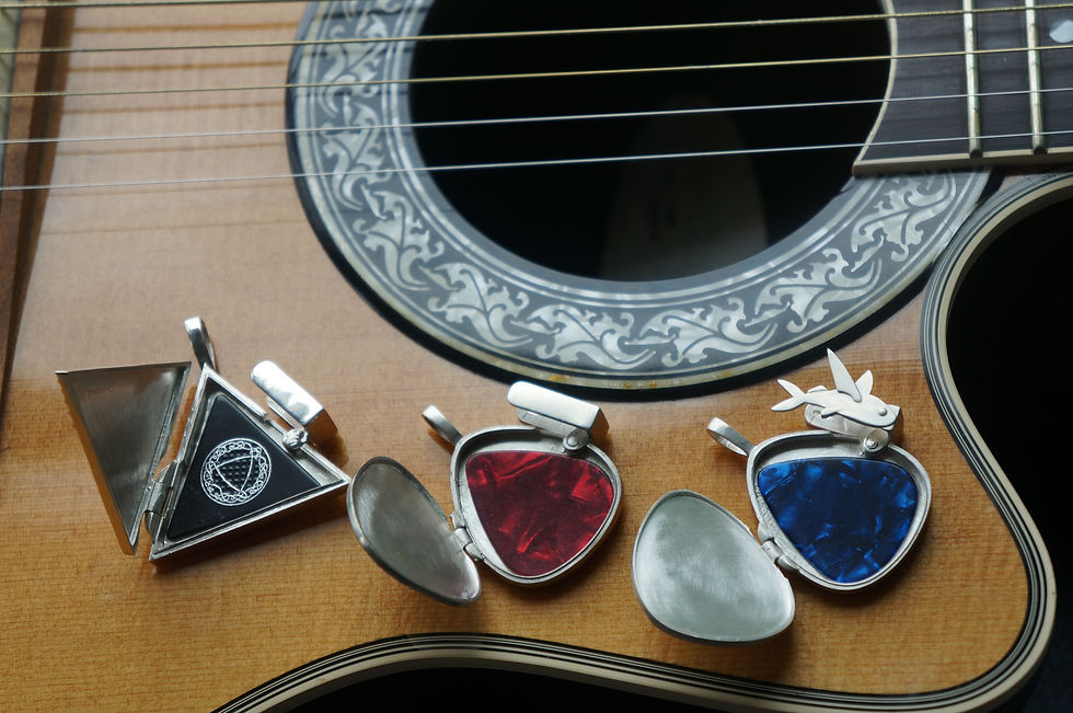 Thumbnail: Pear guitar pick locket