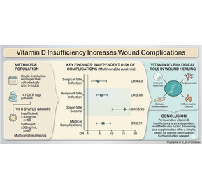 Perioperative vitamin D insufficiency impacts postoperative outcomes in abdominally based breast reconstruction