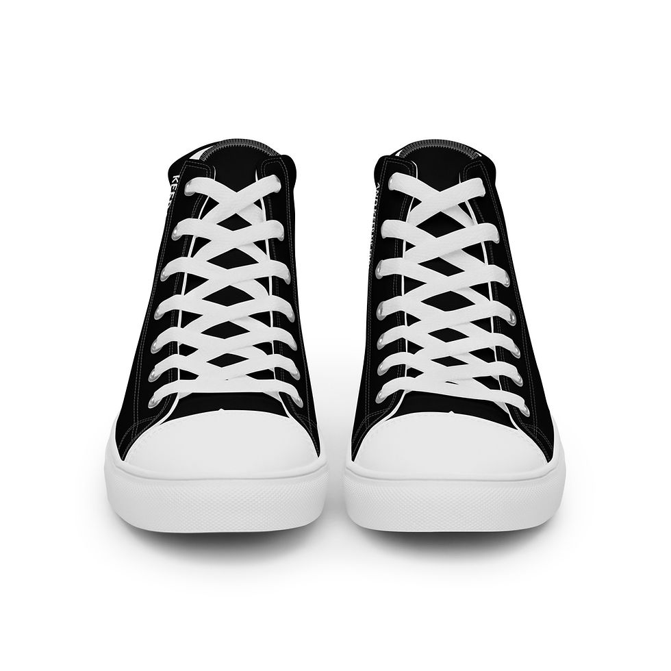 Thumbnail: Psalm 91 Angels Women’s high top canvas shoes