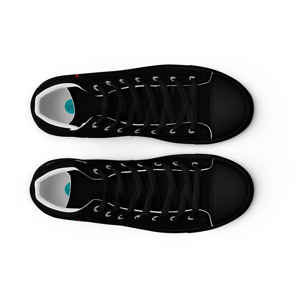 Thumbnail: I Am Success Women’s high top canvas shoes