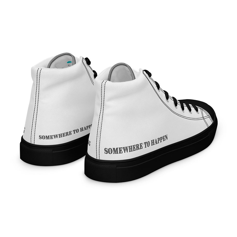Thumbnail: I Am Success Women’s high top canvas shoes