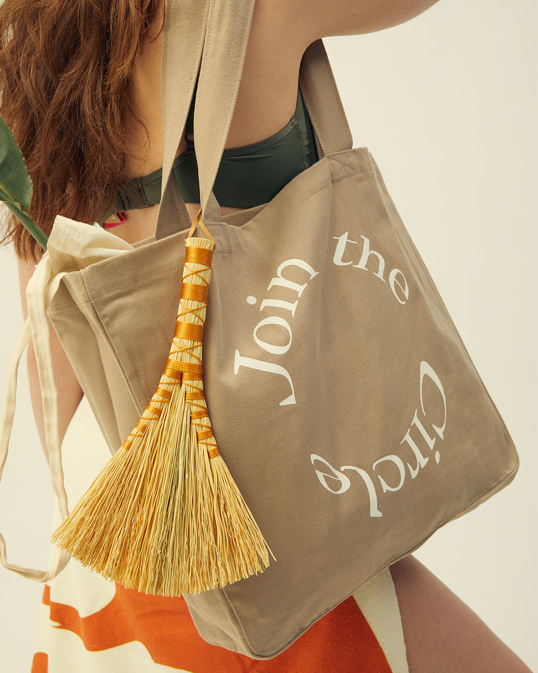 The Circle Kumaş Çanta - Krem