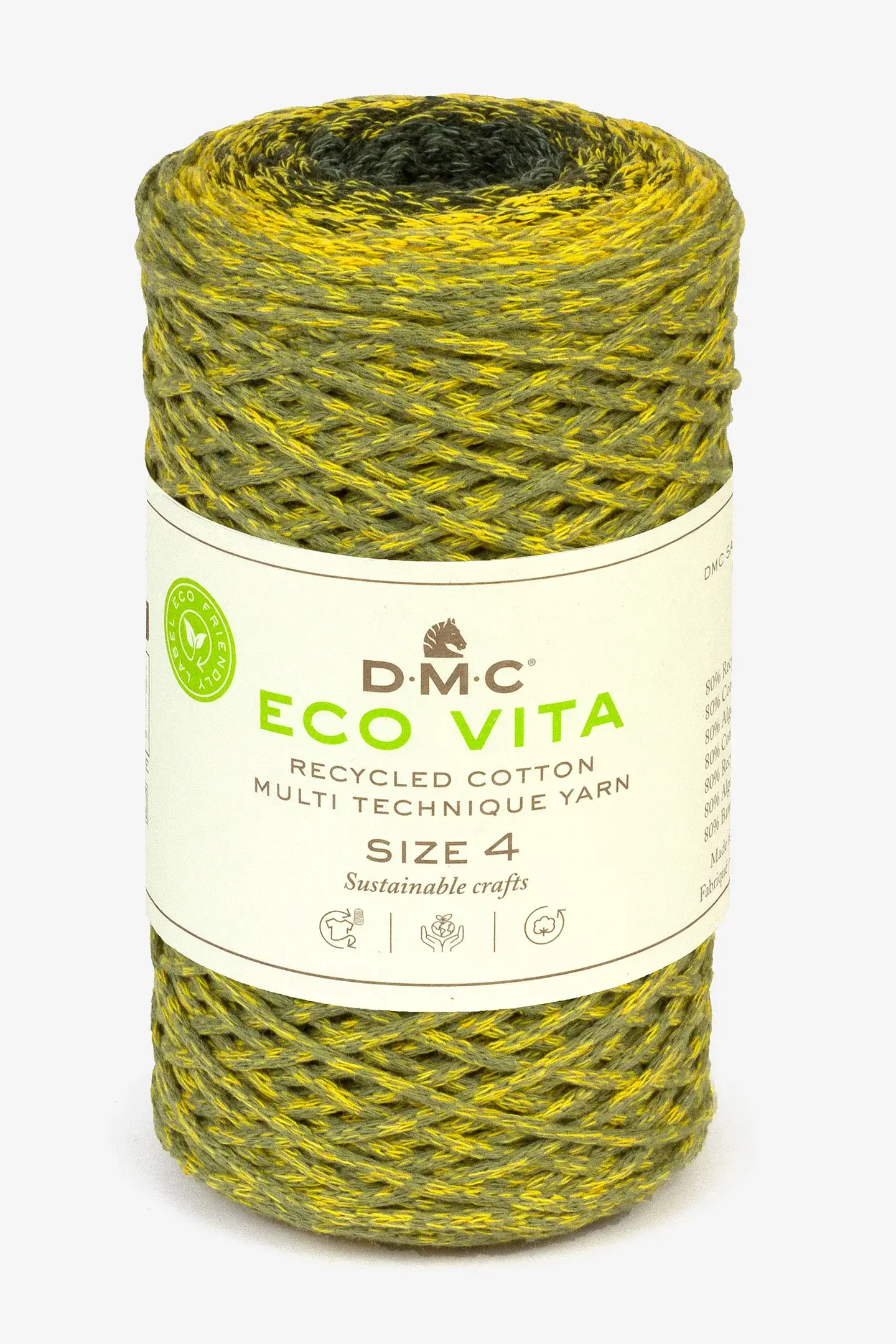 Fil Eco Vita 4 dégradé jaune DMC