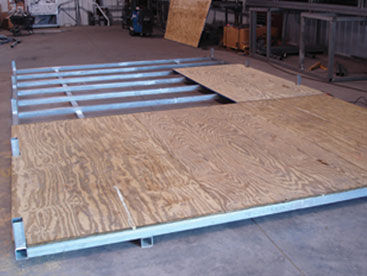 Structure of floor section