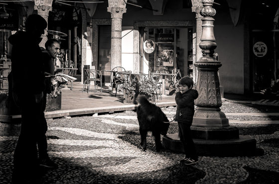 A zonzo per Vigevano in B&W