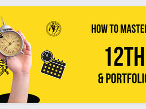 How to manage portfolio & class 12th together ? 