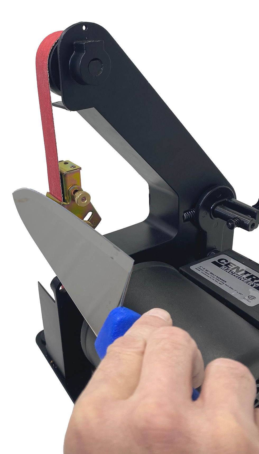 Thumbnail: Knife Sharpening Angle Guide (Edge Leading - INTO) for 1 x 30 Belt Sander