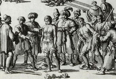Moroccan-Slave-Market.-Anonymous-woodcut