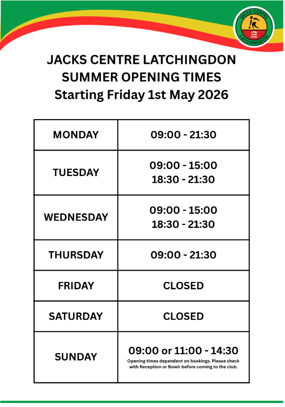 Jacks Club Summer Opening Times 2026.png