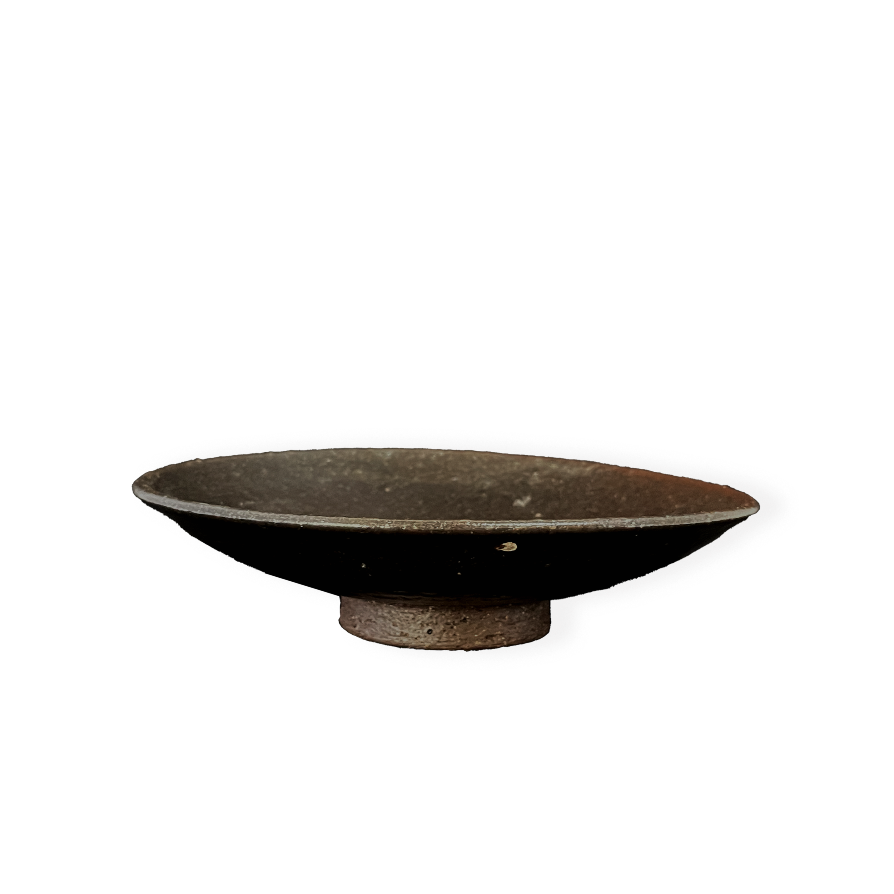 【雲南黑釉茶碟】小