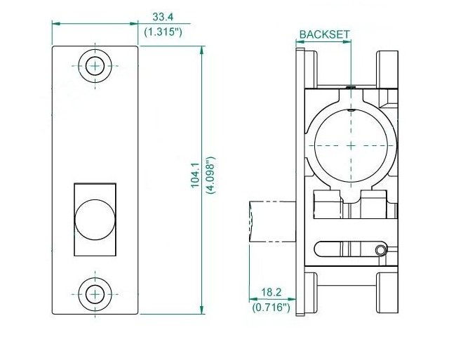 Buttom Rail Lock Mortice Locks | Massoud & Bros. Co., Ltd.