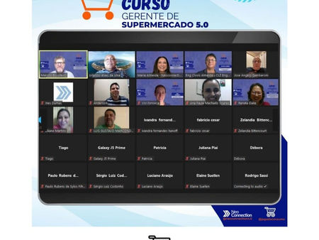 Curso Gerente de Supermercado 5.0 com turmas confirmadas em 2022.
