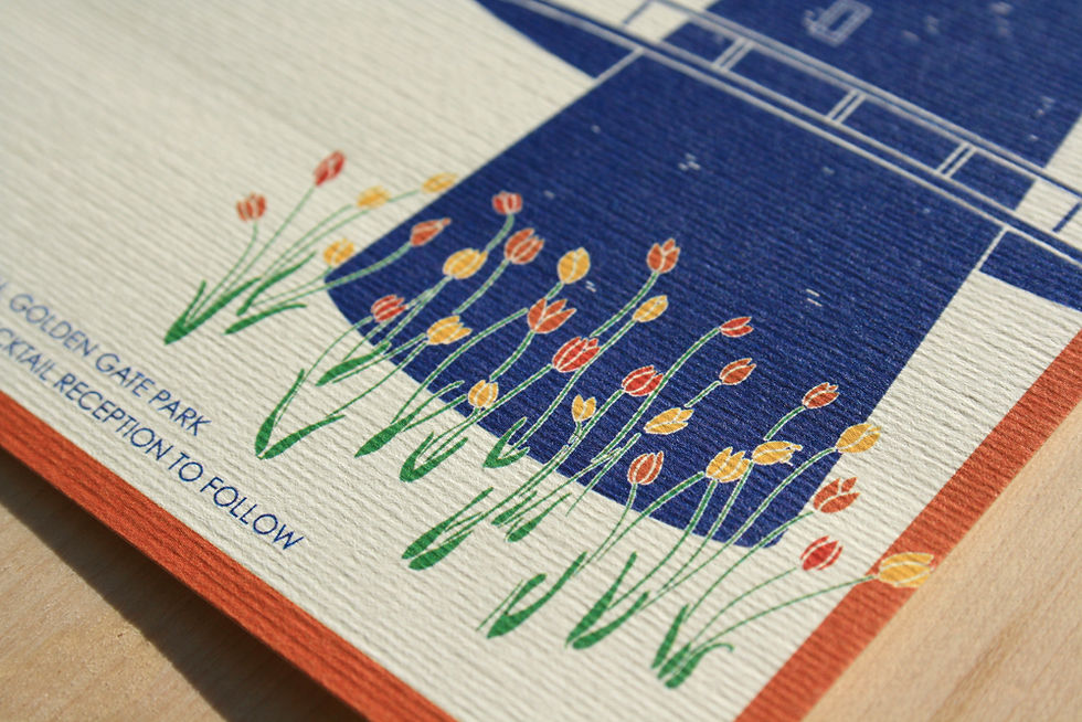 Thumbnail: Windmill in the Tulips Wedding Invitation