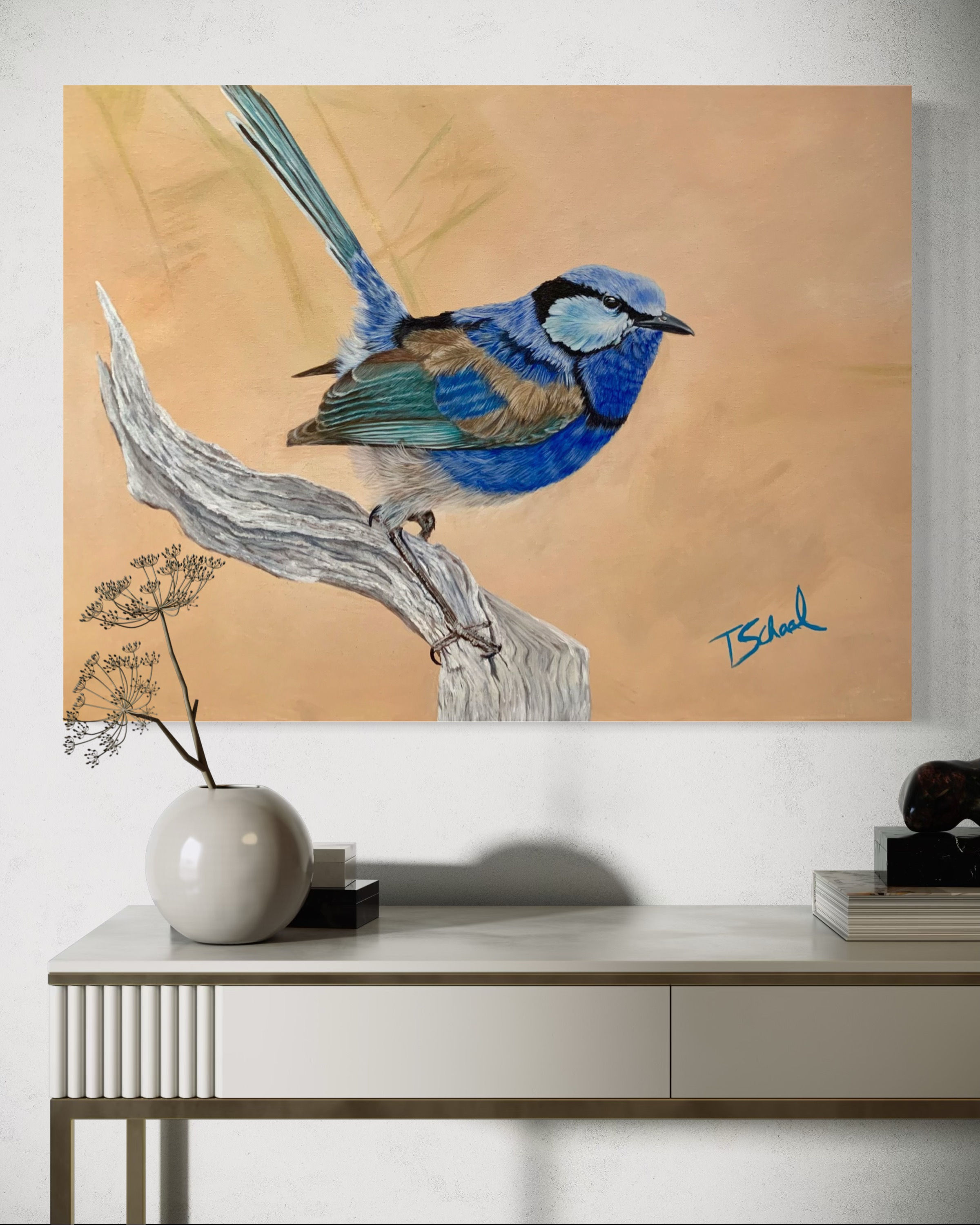 Splendid Fairy Wren - Original Acrylic
