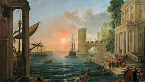 Claude Lorrain - Die Einschiffung der Königin von Saba