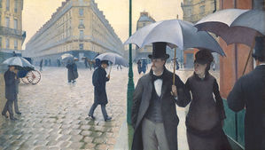 Gustave Caillebotte - Straße in Paris an einem Regentag